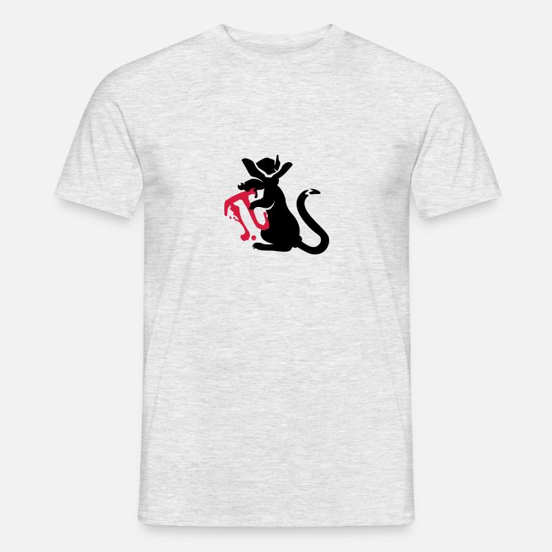 pi-rat / Pi-Ratte (e, 2c) - Men's T-Shirt - heather grey