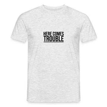 énonciations drôles de colère - T-shirt homme - gris chiné - Devant - AI Model Male 178 dark (178cm)