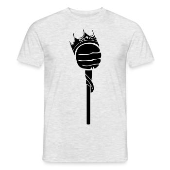 Lolly - Männer T-Shirt - Grau meliert - Vorne - AI Model Male 178 dark (178cm)