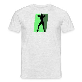 Entraînement à l’aérobic Aérobie - T-shirt homme - gris chiné - Devant - AI Model Male 178 dark (178cm)