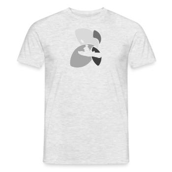 Kayak Sports nautiques Aviron - T-shirt homme - gris chiné - Devant - AI Model Male 178 dark (178cm)