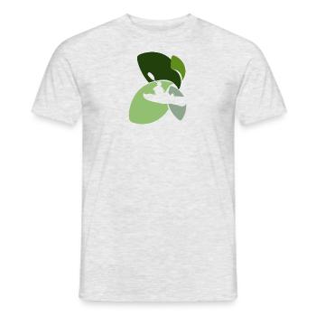 Kayak paddling - Men's T-Shirt - heather grey - Front - AI Model Male 178 dark (178cm)
