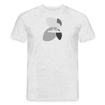 Kayak Paddling Rafting - Men's T-Shirt - heather grey - Front - AI Model Male 178 dark (178cm)