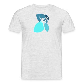 Entraîneur de gymnastique Équilibre sur les mains - T-shirt homme - gris chiné - Devant - AI Model Male 178 dark (178cm)