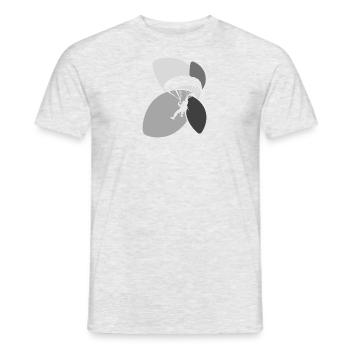 Skydiving Air Paragliding - Men's T-Shirt - heather grey - Front - AI Model Male 178 dark (178cm)
