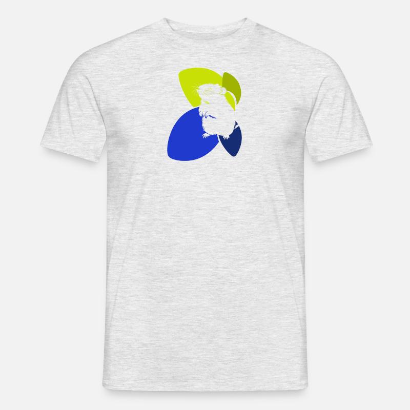 Hamster Maus Tierchen - Männer T-Shirt - Grau meliert