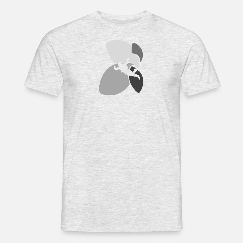 Skydiving Luft - Männer T-Shirt - Grau meliert