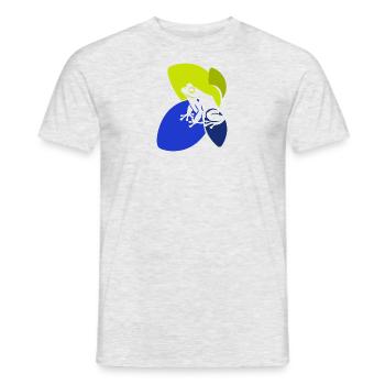 Amphibie Lurch Froschkönig - Männer T-Shirt - Grau meliert - Vorne - AI Model Male 178 dark (178cm)