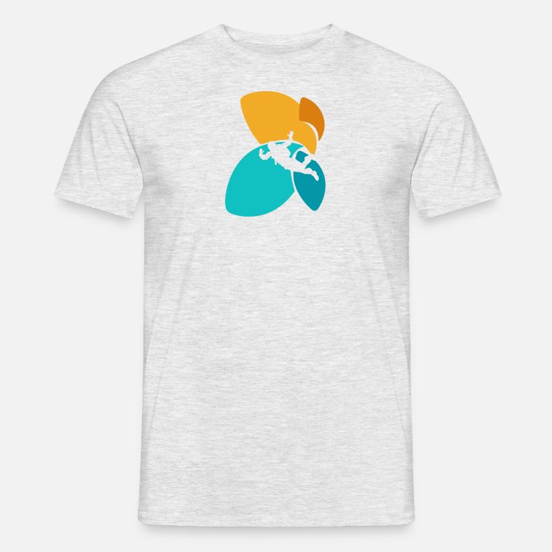 Parachuting Skydive Adrenalin - Männer T-Shirt - Grau meliert