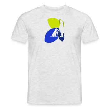 Hundetraining Hundeerzieher - Männer T-Shirt - Grau meliert - Vorne - AI Model Male 178 dark (178cm)