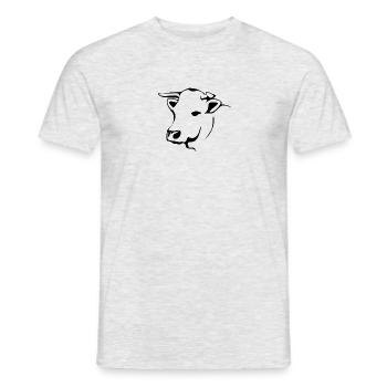 beef - Men's T-Shirt - heather grey - Front - AI Model Male 178 dark (178cm)