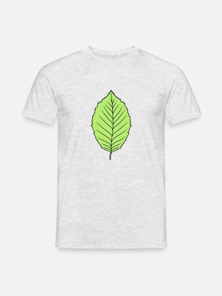 buche blatt baum pflanze form clipart design wald - Männer T-Shirt - Grau meliert