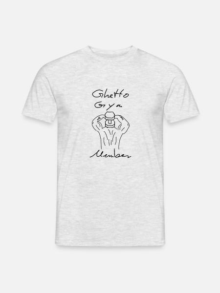 GYM Shirt Brain Gain - Männer T-Shirt - Grau meliert