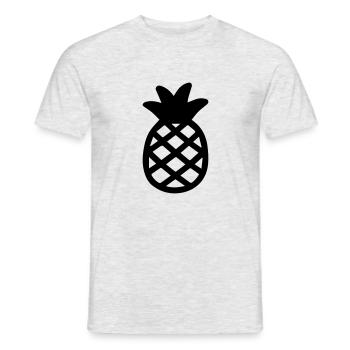 Ananas - Männer T-Shirt - Grau meliert - Vorne - AI Model Male 178 dark (178cm)
