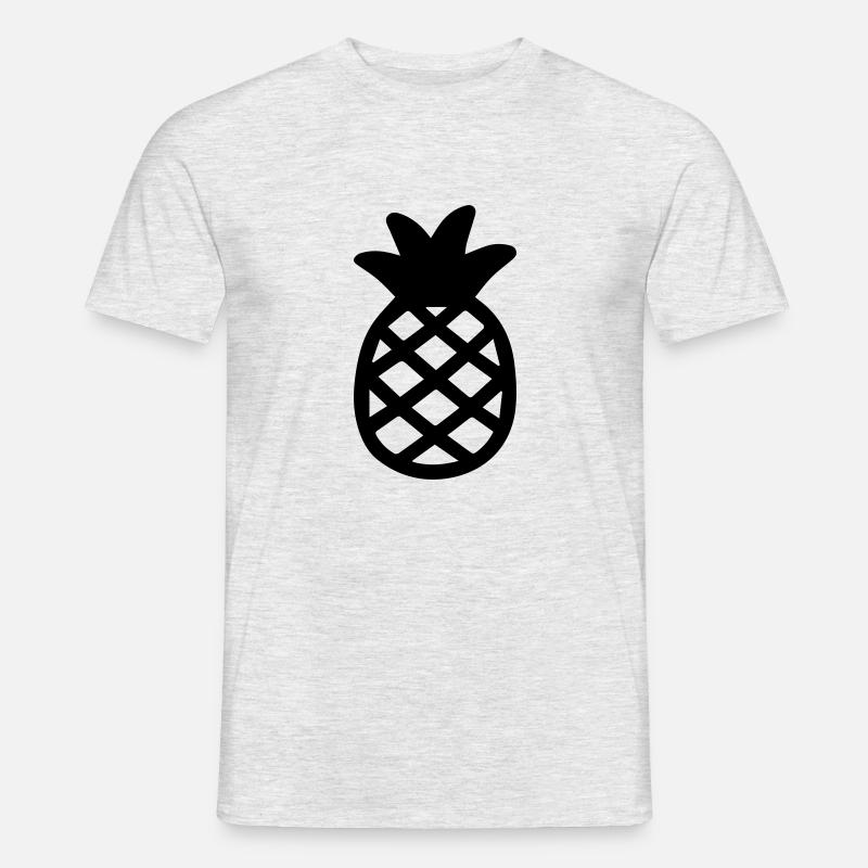 Ananas - Männer T-Shirt - Grau meliert