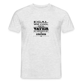 Egal wie cool vater ist GAeRTNER - Männer T-Shirt - Grau meliert - Vorne - AI Model Male 178 dark (178cm)