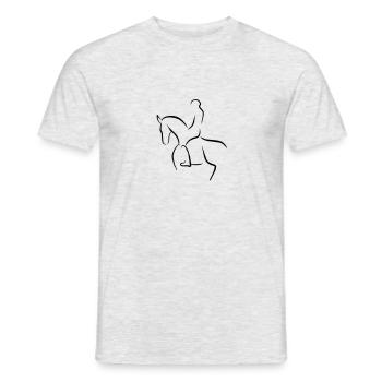 dressurpferd - Männer T-Shirt - Grau meliert - Vorne - AI Model Male 178 dark (178cm)
