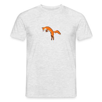 arctic fox fuchs65 - Männer T-Shirt - Grau meliert - Vorne - AI Model Male 178 dark (178cm)