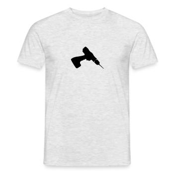Cordless Drill - Männer T-Shirt - Grau meliert - Vorne - AI Model Male 178 dark (178cm)