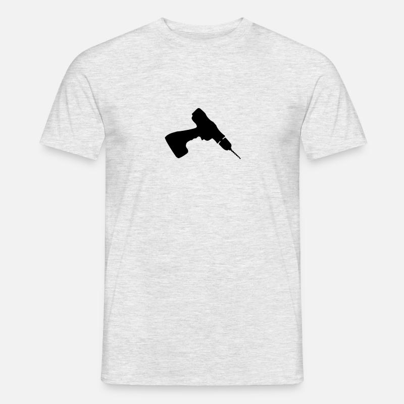 Cordless Drill - Männer T-Shirt - Grau meliert