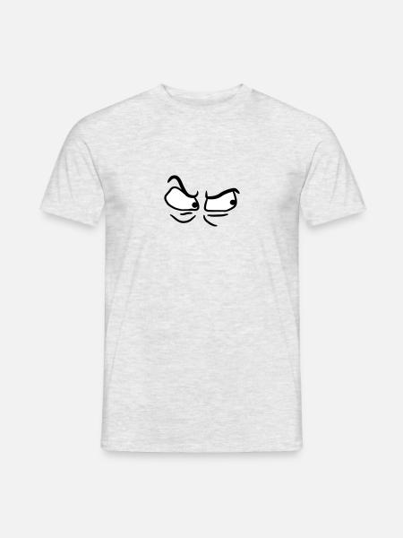 Angry angry angry eyes - Men's T-Shirt - heather grey