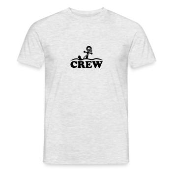 Anchor under water waves crew design - Men's T-Shirt - heather grey - Front - AI Model Male 178 dark (178cm)