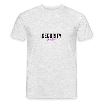Security Team Braut - Männer T-Shirt - Grau meliert - Vorne - AI Model Male 178 dark (178cm)