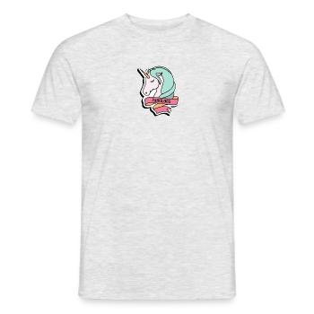 Fabulous - Unicorn - Männer T-Shirt - Grau meliert - Vorne - AI Model Male 178 dark (178cm)