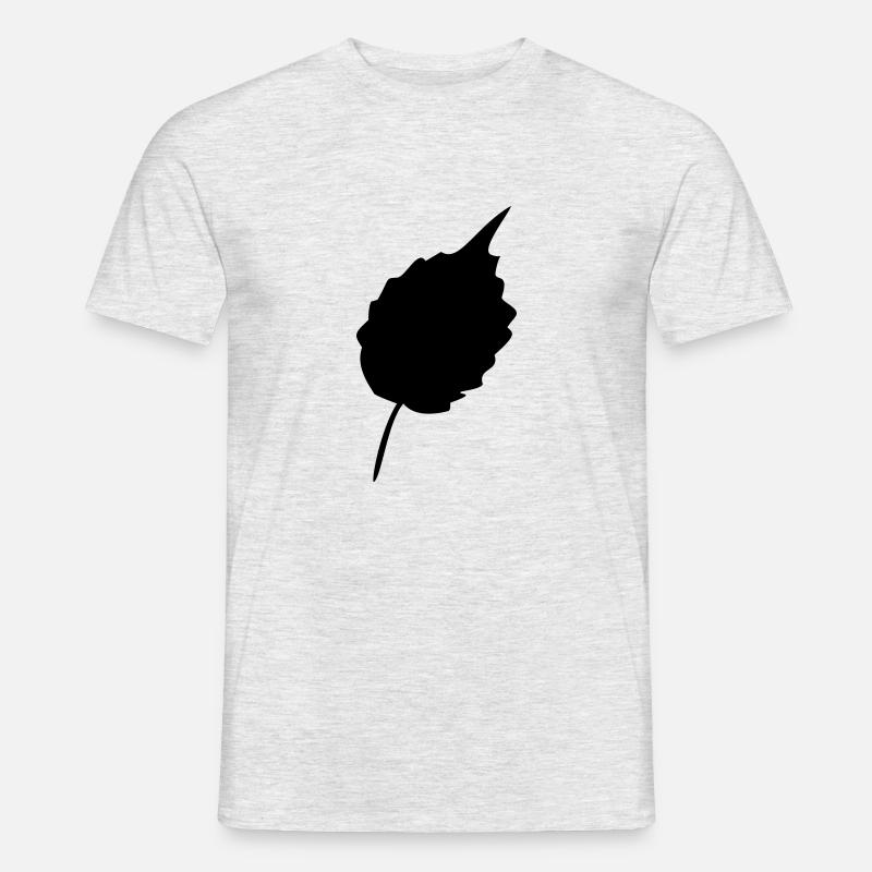 leaf 20 - Männer T-Shirt - Grau meliert
