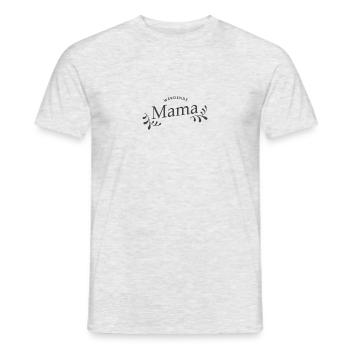 Werdende Mama - Männer T-Shirt - Grau meliert - Vorne - AI Model Male 178 dark (178cm)