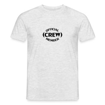 Crew Member - Men's T-Shirt - heather grey - Front - AI Model Male 178 dark (178cm)