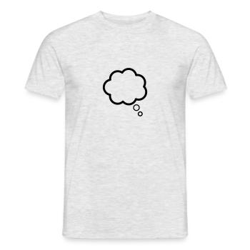 Denken - Männer T-Shirt - Grau meliert - Vorne - AI Model Male 178 dark (178cm)
