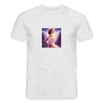 Engel - Männer T-Shirt - Grau meliert - Vorne - AI Model Male 178 dark (178cm)