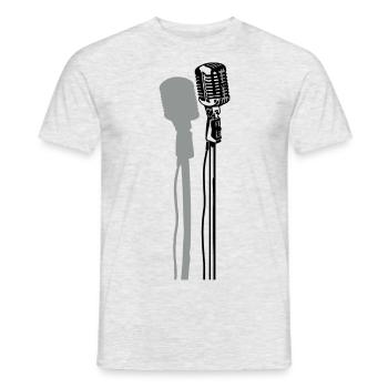 Retro Micro Vektor - Men's T-Shirt - heather grey - Front - AI Model Male 178 dark (178cm)