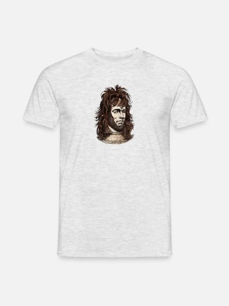 Wilde Mähne - Männer T-Shirt - Grau meliert