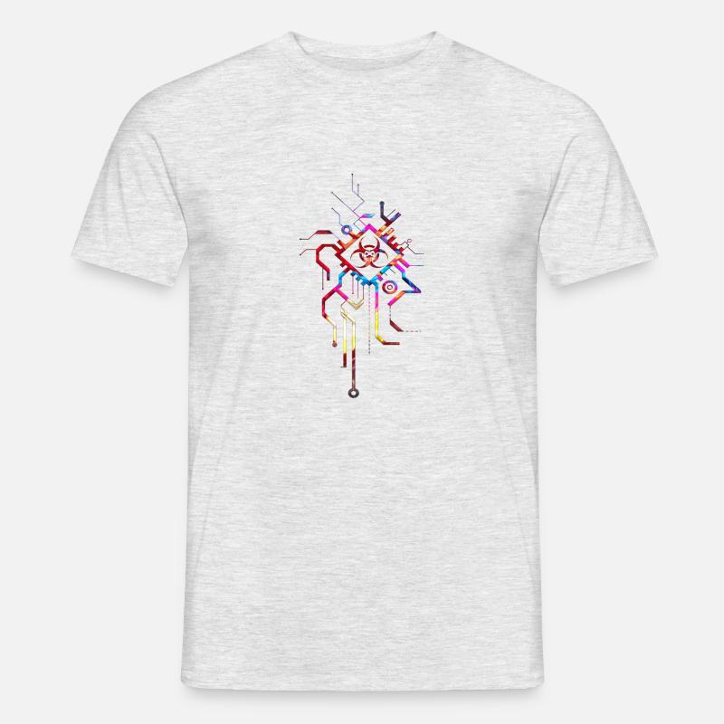 Hacking Hacks Hacker Computer Malware eSport Trojaner - Männer T-Shirt - Grau meliert