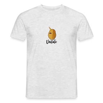 Unicorn Potato Unitato - Men's T-Shirt - heather grey - Front - AI Model Male 178 dark (178cm)