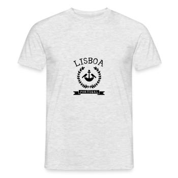 Armoiries de Lisbonne Portugal - T-shirt homme - gris chiné - Devant - AI Model Male 178 dark (178cm)