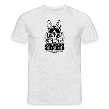 GERMAN SHEPHERD coolest people dogs saying dog - Men's T-Shirt - heather grey - Front - AI Model Male 178 dark (178cm)