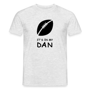 Rugby it's in my dna - T-shirt homme - gris chiné - Devant - AI Model Male 178 dark (178cm)