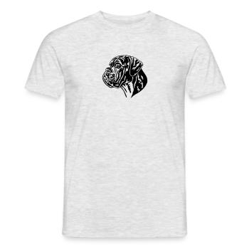586 Boxer - Männer T-Shirt - Grau meliert - Vorne - AI Model Male 178 dark (178cm)