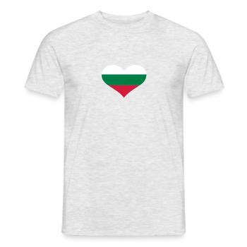 Bulgarie - T-shirt homme - gris chiné - Devant - AI Model Male 178 dark (178cm)