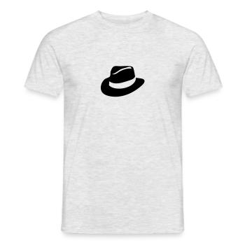 chapeau cowboy hat5 - T-shirt homme - gris chiné - Devant - AI Model Male 178 dark (178cm)