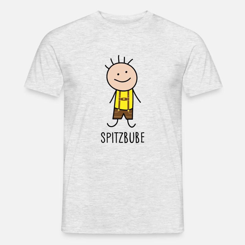 Spitzbube - Männer T-Shirt - Grau meliert