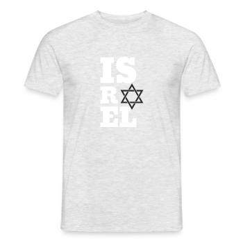 Israel - Männer T-Shirt - Grau meliert - Vorne - AI Model Male 178 dark (178cm)