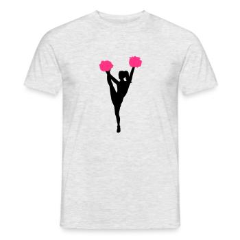 Cheerleader - T-shirt homme - gris chiné - Devant - AI Model Male 178 dark (178cm)