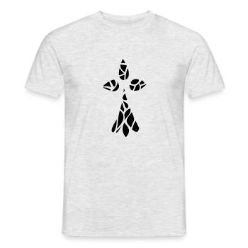 Hermine - T-shirt homme - gris chiné - Devant - AI Model Male 178 dark (178cm)