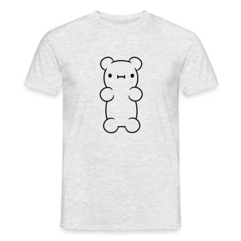 Cute little rubber arum - Men's T-Shirt - heather grey - Front - AI Model Male 178 dark (178cm)