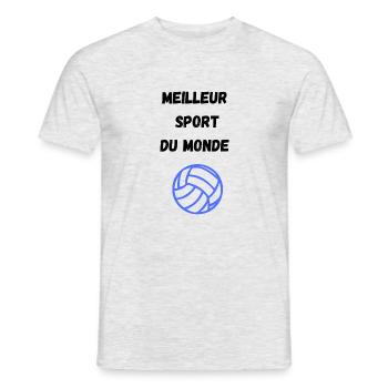 Best sport - T-shirt homme - gris chiné - Devant - AI Model Male 178 dark (178cm)