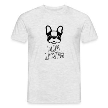 Für alle Hundeliebhabe die auffallen wollen - Männer T-Shirt - Grau meliert - Vorne - AI Model Male 178 dark (178cm)